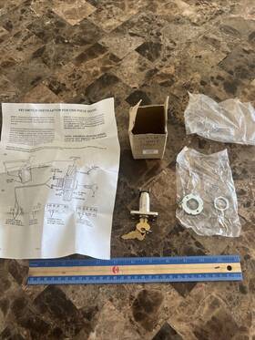 760cb Hardware 561314172366 Garage Door Opener External Key Switch 59lm With 2 Keys Keyed Alike