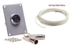 760cb Hardware Store 561324102834 Garage Door Universal Metal Key Switch Cylinder 59lm All Models 10ft Wire