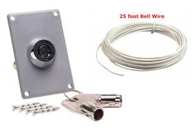 760cb Hardware Store 561324102841 Garage Door Universal Metal Key Switch Cylinder 59lm All Models 25ft Wire