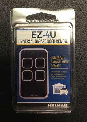 7000410 Hillman 700410 Ez-4u Universal Garage Door Remote