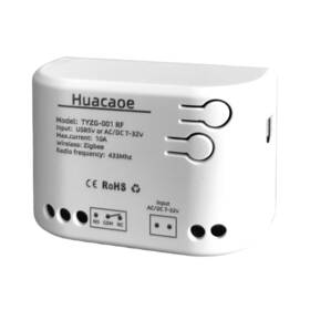 Tyzg-001 Huacaoe Smart Relay Switch Module Zigbee Wifi Wireless Garage Door Opener 1ch Dc 7-32