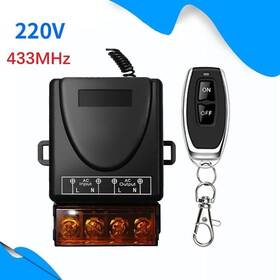 Jahy2tech 883148571577 Wireless 110v-240v 30a 433mhz Rf Relay Receiver Remote Control Smart Switch Us