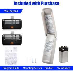 Ecs-200905 Jahy2tech Fit Liftmaster 877lm Wireless Garage Door Keypad 2 Visor Remote 893lm