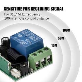 12v1ch Jahyelec 884539266461 315mhz Wireless Rf Relay Remote Control Switch Receiver Module With 2