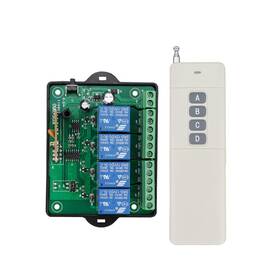 Jiangbao 716852758494 Dc 12v Wireless Remote Control Switch 4-channel 2000 Meters Lo