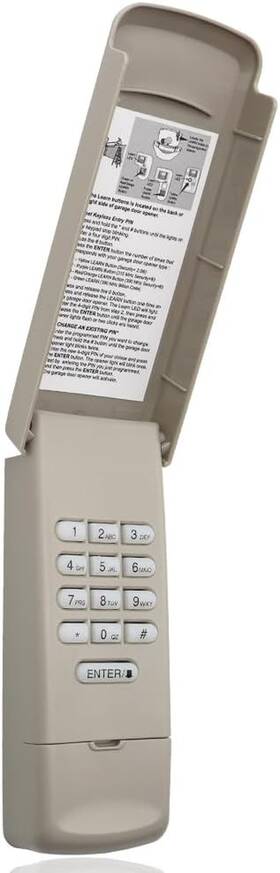 Justhillup 705353902208 Universal Garage Door Opener Keypad Compatible With Chamberlain/liftmaster/cra