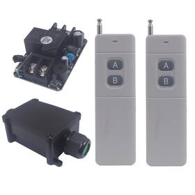 Juwuqi 768477574393 300m Dc 12v 80v Waterproof Wireless Relay Switch 12v/24v/48v/72v 30a Re