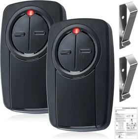 Klik5u-bk2 Kangxichen 797427048998 Klik3u-bk Clicker - Universal 2 Button Garage Door Opener Black