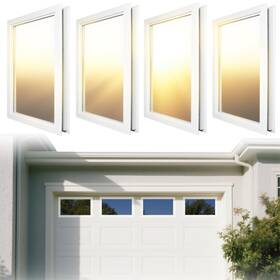 Kerty Gadwcr000 4 Pack Garage Door Windows Replacement Vinyl Window Inserts With Uv Resistan
