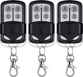Kingdder Thi--228 Universal Garage Door Remote 3-in-1 5-color Learning Mini Keychain Compatible