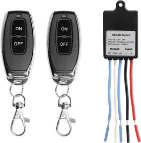 Kosel 445003456424 Qiachip Mini Wireless Remote Control Switch Dc 6v 12v 24v 48v 60v 1ch Channel Rf