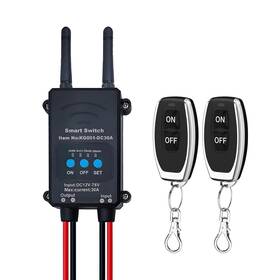 Leegaku 313102936932 Dc 12v-76v Bluetooth Wireless Remote Control Switch 30a Relay Module With Adjus