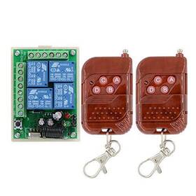 Lejin 643858313221 Dc 12v 4 Channel Relay 10a Rf Wireless Remote Control Switch System Receiver