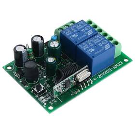 Lianshi 445024635617 12v - 24v Secure Wireless Rf Remote Control Relay Switch Universal 2-channel 433
