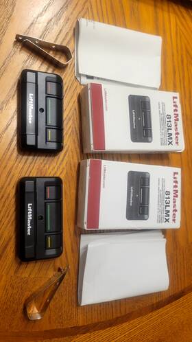 Liftmaster 012381118137 2 X 3-button Lot Security Encrypted Dip Remote Control 813lm