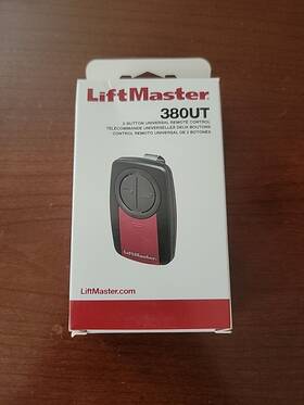 380ut Liftmaster 012381196463 2-button Universal Remote Control