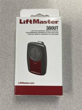 380ut Liftmaster 012381203482 2-button Universal Remote Control
