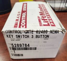 02-0406 Liftmaster 3 Button Openers With Keyed Lockout. Part Number 02-406 New