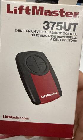 375ut Liftmaster 768526090171 375lm Universal Remote For Garage Door Opener 2pack