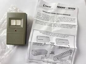 Dnt00081 Linear Moore-o-matic Garage Door Opener Remote Slt-2 310mhz 2-button Visor Clip