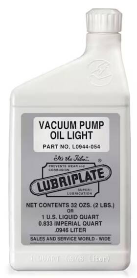 L0944-054 Lubriplate Vacuum Pump Oil Light Sae 10 Case Of 12