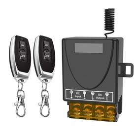 Malictele 744110659573 12v Wireless Remote Switch Dc 12v/24v/48v/72v 30a Rf Relay Control Wi