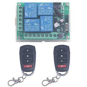 30029656889 Mangood 12v 4 Channel Wireless Remote Control Switch Transmitter 2x 433mhz
