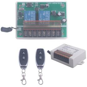 Mangood 768531806828 12v 24v 2 Channels Wireless Relay Remote Control Switch Rf 433mhz Dc 5v-30v