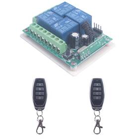 Mangood 784117030821 433mhz Wireless Switch Long Range Dc 24v 4ch Channel Remote Control