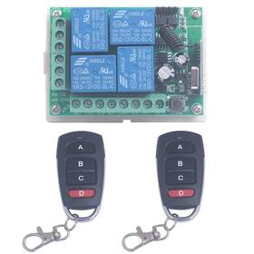 Mangood 784117031064 12v 4 Channel Wireless Remote Control Switch Transmitter Receiver Momentary T