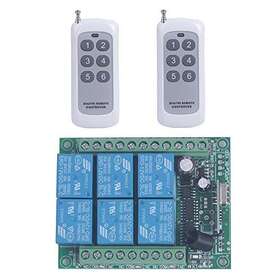 Mangood 784133169390 433mhz 12v Dc 6 Channel Wireless Remote Control Relay Switch