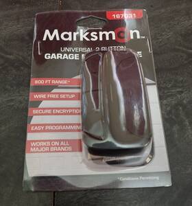 167031 Marksman Universal 2 Button Garage Door Opener Remote 800ft Range