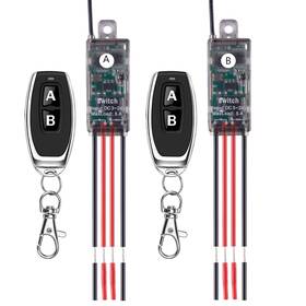 Meskliu 711181165173 Mini Remote Control Switch 2 Way 1 Channel Wireless Dc 5v/12v/24v/ 5a Rel