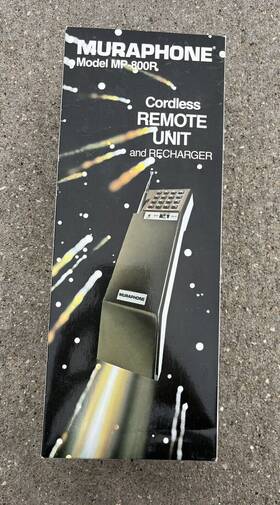 Mp-800r Muraphone 2542 Vintage Cordless Remote Unit And Recharger Model