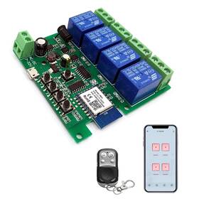 Newgoal 735372698202 4 Channelswifi Wireless Smart Switch Inching Self-locking Relay Module Be Ap