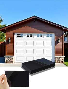 Nileho 445009242281 16 Pcs Black Magnetic Faux Windows Panels For 1 Car Garage Household Essentials