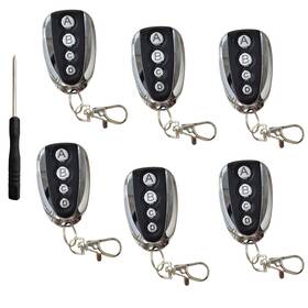 Niubnkj 758106857379 6-pack 433mhz Universal Gate Remote Control Duplicator With Free Cross Screwd