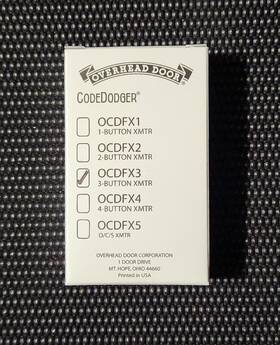 Ocdfx3 Overhead Door 3 Button Garage Remote