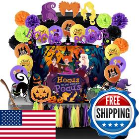 Partygarden B0flf157j5 Halloween Trunk Or Treat Car Decorations Kit For Suv - Hocus Pocus