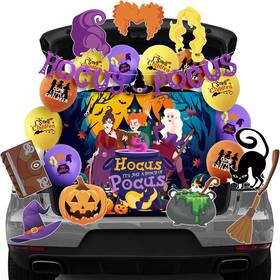 Pedel B0fldjx9mt Halloween Hocus Pocus Trunk Or Treat Car Decorations Kit For Suv