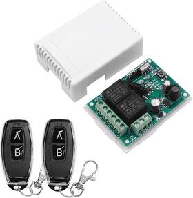 433m Qiachip 445037710783 Dc 6v 12v 24v 2 Channel 10a Relay Wireless Remote Control Switch Rf