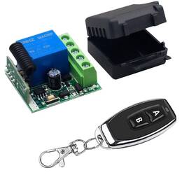 Qiachip 954901299060 433mhz Universal Wireless Remote Control Switch Dc 12v 1ch Relay Receiver Mod