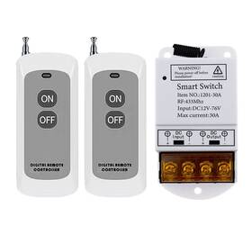 Qiulaofu 763230816833 High Power Dc 12v 24v 48v 72v 30a 1ch 433mhz Remote Control Switch Rf Relay R