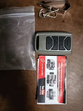 Gd-r46 Remotes Garage Outlet Door Opener Remote 3-button Visor Clip Keychain Gate Entry