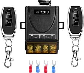 Rptcotu 313103984956 Wireless Remote On/off Switch Dc 12v/24v/48v/72v 30a Relay Rf Control 328