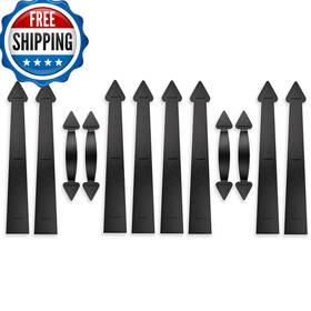 Sankeytew B089fb5k68 Garage Door Magnetic Decorative Hardware Kit 8 Hinges 4 Handles