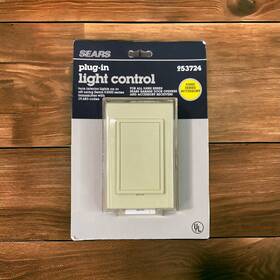 953724 Sears Vtg Plug In Light Control 53000 Series Accessory Nos