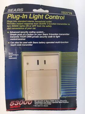 953774 Sears Vintage Plug-in Light Control Switch 53000 Transmitter
