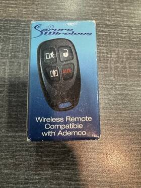 Ev-f345 Secure Wireless Wireless- Remote Keyfob Compatible With Ademco