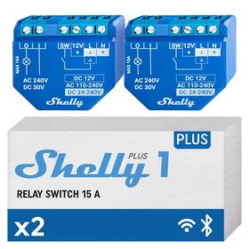Shelly 800235267301 Plus 1 Ul Wifi And Bluetooth Smart Relay Switch Home Automation Alexa G